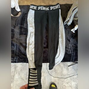 Pink cutout leggings